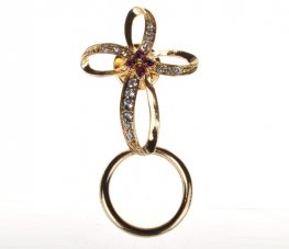 Fashion Eyewear Brooch - Gold Ribbon ACC-EH0176 Fashion Eyewear Brooch - Gold Ribbon ACC-EH0176