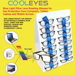 Buy 72 Pairs Cooleyes Anti Blue Light Lens Reading Glasses Mixed strength Package Deal, with Free Display Counter Stand CS16 Buy 72 Pairs Cooleyes Anti Blue Light Lens Reading Glasses Mixed strength Package Deal, with Free Display Counter Stand CS16