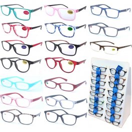 Buy 72 Pairs Cooleyes Fashion Plastic Frame Reading Glasses Mixed strength Package Deal, with Free Display Counter Stand CS16 Buy 72 Pairs Cooleyes Fashion Plastic Frame Reading Glasses Mixed strength Package Deal, with Free Display Counter Stand CS16