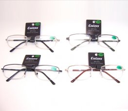 Half Rimless Metal Reading Glasses R9080 Half Rimless Metal Reading Glasses R9080