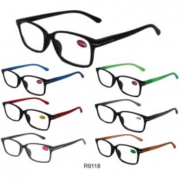 Cooleyes Fashion Unisex Plastic Reading Glasses (Spring Temple) R9118 Cooleyes Fashion Unisex Plastic Reading Glasses (Spring Temple) R9118