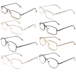 Metal Frame Spring Temple Reading Glasses 4 Style Assot. R9240-43 Metal Frame Spring Temple Reading Glasses 4 Style Assot. R9240-43