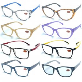 Spring Arm Fashion Plastic Reading Glasses 4 Style Asstd R9280-83 Spring Arm Fashion Plastic Reading Glasses 4 Style Asstd R9280-83
